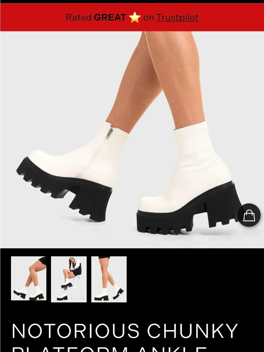 Notoriously chunky platform ankle boot